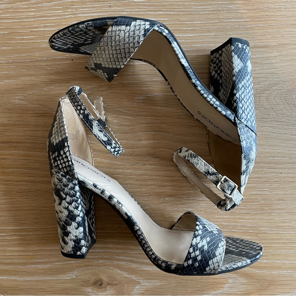 Francesca’s Faux Snakeskin High Heels - Size 8